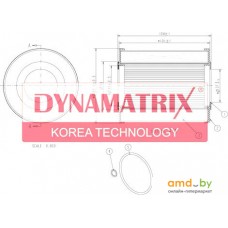 Масляный фильтр Dynamatrix-Korea DOFX154/1D