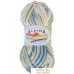 Набор пряжи для вязания Alpina Yarn Katrin №155 (2x140 м, желтый/синий/белый/салатовый). Фото №1