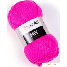 Пряжа для вязания Yarnart Baby 100% акрил 174 50 г (150 м, кислотно-розовый)