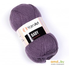 Пряжа для вязания Yarnart Baby 100% акрил 852 50 г (150 м, серый)