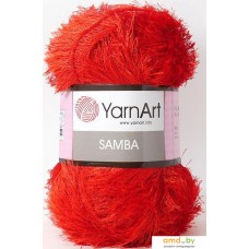 Пряжа для вязания Yarnart Samba 100% полиэстер 156 100 г (150 м, красный)