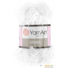 Пряжа для вязания Yarnart Samba 100% полиэстер 501 100 г (150 м, белый)