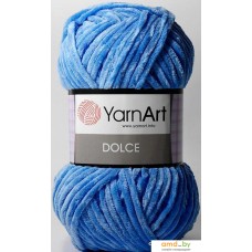 Пряжа для вязания Yarnart Dolce 100% микрополиэстер 100 г (120 м, темно-голубой)