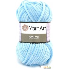 Пряжа для вязания Yarnart Dolce 100% микрополиэстер 749 100 г (120 м, светло-голубой)