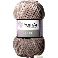 Пряжа для вязания Yarnart Dolce 100% микрополиэстер 754 100 г (120 м, серо-бежевый)