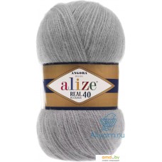 Пряжа для вязания Alize Angora real 40 21 (480 м, серый)