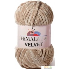 Пряжа для вязания Himalaya Velvet 90017 (светло-коричневый)