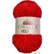 Пряжа для вязания Himalaya Velvet 90018 (красный)