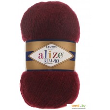 Пряжа для вязания Alize Angora real 40 57 (480 м, бордовый)