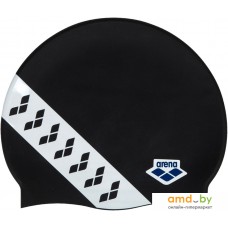 Шапочка для плавания ARENA Team Stripe Cap 001463 111 (черный/белый)