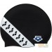 Шапочка для плавания ARENA Team Stripe Cap 001463 111 (черный/белый). Фото №1