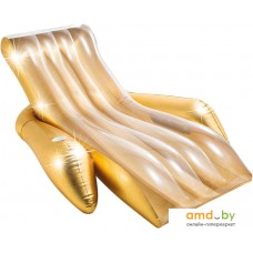 Надувной шезлонг для плавания Intex Shimmering Gold Lounge 56803