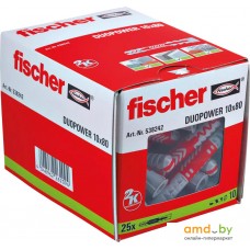 Дюбель универсальный Fischer DuoPower 10 x 80 538242 (25 шт)