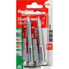 Дюбель-гвоздь Fischer DuoPower 14 x 70 S K NV 537666 (2 шт)