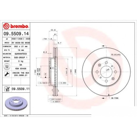 

Brembo 09550914, 09550914