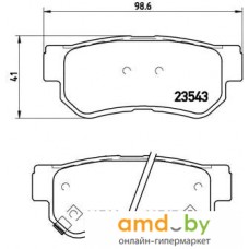 Тормозные колодки Brembo P30014