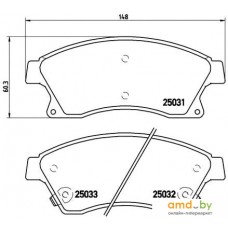 Тормозные колодки Brembo P59076