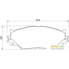 Тормозные колодки Brembo P83074