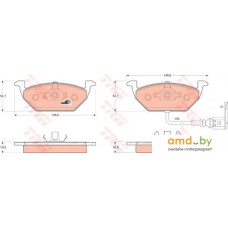 Тормозные колодки TRW GDB1386