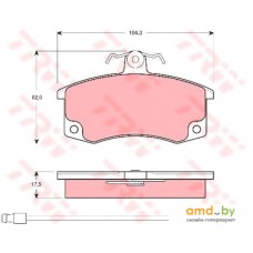 Тормозные колодки TRW GDB1446