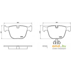 Тормозные колодки Brembo P06053