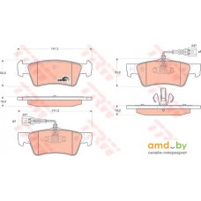 Тормозные колодки TRW GDB1672