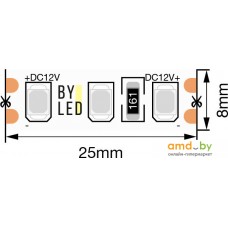 Светодиодная лента Byled BLS2835-120-12-9.6-B