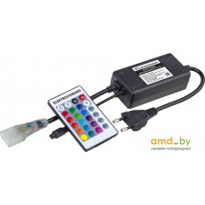 Контроллер RGB Elektrostandard Контроллер для гибкого неона RGB LS001 220V 5050 с ПДУ (ИК) IP20_x000D_ LSC 011