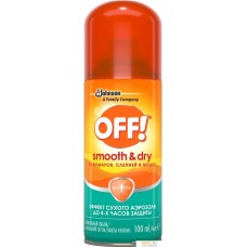 Спрей от насекомых OFF Smooth & Dry (100 мл)