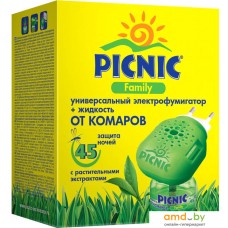 Средство от насекомых Picnic Электрофумигатор + жидкость от комаров 45 ночей 30 мл