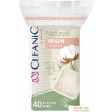 Ватные диски Cleanic Naturals Virgin Cotton квадратные (40 шт)