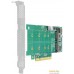 Адаптер для подключения M.2 накопителей Linkreal LRNV95N8 PCIe x8 to 2-Port M.2 NVMe Adapter. Фото №4