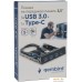 Планка портов на переднюю панель Gembird FP3.5-USB3-3A1C. Фото №4