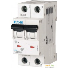 Выключатель автоматический Eaton PL6 2P 10А С 6кА 2M 286565