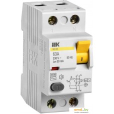 Устройство защитного отключения IEK ВД1-63 2P 63А 30mA MDV10-2-063-030