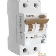 Дифференциальный автомат Werkel 1P+N 16 A 30 mА 6 kА C A W922P166