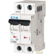 Выключатель автоматический Eaton PL6 2P 20А С 6кА 2M 286568