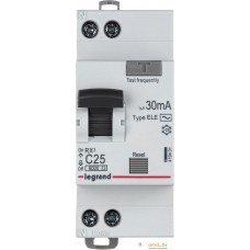 Дифференциальный автомат Legrand RX3 1P+N C 25А 30мА 6кА 2М AC 419401