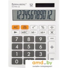 Бухгалтерский калькулятор BRAUBERG Ultra 12-WT 250496 (белый)