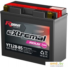 Мотоциклетный аккумулятор RDrive eXtremal Iridium YT12B-BS (10.5 А·ч)