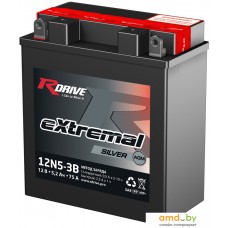 Мотоциклетный аккумулятор RDrive eXtremal Silver 12N5-3B (5 А·ч)