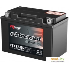 Мотоциклетный аккумулятор RDrive eXtremal Silver YTX12-BS (10.5 А·ч)