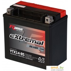 Мотоциклетный аккумулятор RDrive eXtremal Silver YTX14-BS (12.6 А·ч)