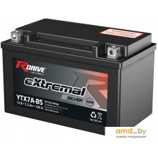 Мотоциклетный аккумулятор RDrive eXtremal Silver YTX7A-BS (7.2 А·ч)