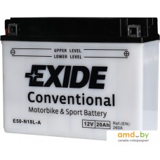 Мотоциклетный аккумулятор Exide Conventional E50-N18L-A (20 А·ч)