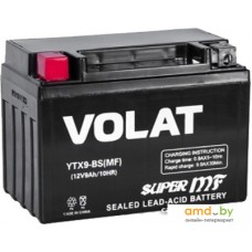 Мотоциклетный аккумулятор VOLAT YTX9-BS (9 А·ч)