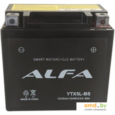 Мотоциклетный аккумулятор ALFA YTX5L-BS (5 А·ч)