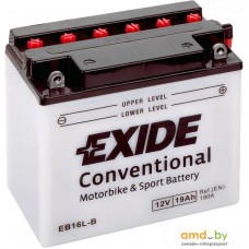 Мотоциклетный аккумулятор Exide EB16L-B (19 А·ч)