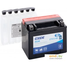 Мотоциклетный аккумулятор Exide ETX12-BS (10 А·ч)