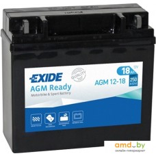 Мотоциклетный аккумулятор Exide AGM 12-18 (18 А·ч)